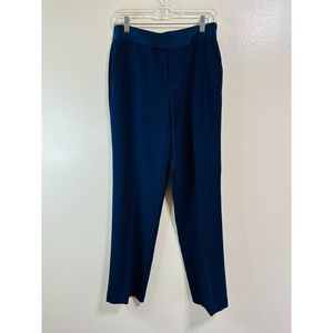Liz Claiborne Audra Navy Blue Mid Rise Career Pants, Size 4